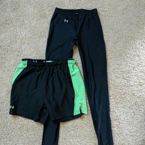 Workout Under Armour Bundel Shorts and Tights